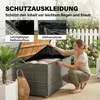 Outsunny Gartenbox 450 L Polyrattan wasserdicht Auflagenbox Produktbild-Vorschau 6