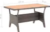 vidaXL Gartentisch Grau 120x70x66 cm Poly Rattan Anteprima dell’immagine prodotto 4