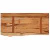 Mensola a Muro 40x30x3,8cm Rettangolare Legno Acacia Bordi Anteprima dell’immagine prodotto 4