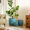 okwish 3er-Set Keramik-Blumentöpfe,geometrisches Produktbild-Vorschau 9