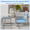 COSTWAY 2-teiliges Gartenmöbel Set, Balkonmöbel Set PP Produktbild-Vorschau 5