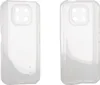 Two transparent phone cases are shown side-by-side against a white background. Náhled obrázku produktu