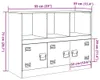 vidaXL Sideboard Weiß 99x39x73 cm Stahl Produktbild-Vorschau 8