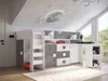 Zvýšená multifunkční dětská postel 90x200 LANKA 1 - bílá / Náhled obrázku produktu 1