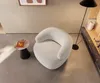 DELIFE Loungesessel Nova 88x88 cm Bouclé Creme-Weiß Produktbild-Vorschau 2