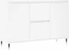 vidaXL Příborník bílý 101,5x35x70 cm Materiál na bázi dřeva Náhled obrázku produktu 2