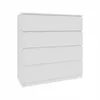 Kommode Aven 97x90x40cm, mattweiß, modern, 4 Schubladen mit Produktbild-Vorschau 3