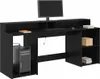 Biurko Czarny Dąb 200X55X91 Cm Drewno Inżynieryjne Lumarko! Podgląd zdjęcia produktu 3