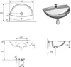 Waschbecken Komplettset Tulpe 60 cm mit Hansgrohe Armatur Produktbild-Vorschau 8