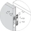 KRONA KOBLENZ Kubikina K6100 HD Einlass-Scharnier ÖW 180°, Produktbild-Vorschau 6