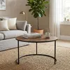 Beistelltisch "Modern" rund Ø 57 cm, Tischplatte furniert Produktbild-Vorschau 3