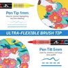 GuangNa Acrylmarker Set 120 Farben, Pinselspitze, für Stein Produktbild-Vorschau 3
