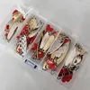 Set di 36 esche rotanti oscillanti per predatori in scatola Anteprima dell’immagine prodotto 4