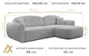 AX LIVING Ecksofa mit Schlaffunktion Nubio 282 cm breit – Produktbild-Vorschau 7