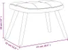 (NEU 2026) Relaxsessel mit Hocker Blau Samt - Loungesessel Produktbild-Vorschau 7