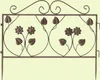 Steckzaun Blume Metall braun 57x45cm – Dekozaun Produktbild-Vorschau 9