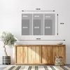 LUMASOUL Leinwand Bilder 90x60 cm, Leinwandbild Blumen Produktbild-Vorschau 5