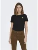 ONLY Einfarbiges T-Shirt mit Brand Herz Basic Kurzarm Produktbild-Vorschau 6