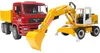 Bruder 02751 - MAN TGA sklápač a rýpadlo Liebherr Náhľad obrázku produktu 6