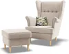 Loungesessel für das Wohnzimmer, Beige Produktbild-Vorschau 5