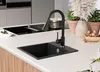 PRIMAGRAN Spülbecken Schwarz Metallic 38x44cm, Granitspüle Produktbild-Vorschau 7