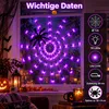 Decoración LED para Halloween: red de arañas de 1 metro, Vista previa de la imagen del producto 7