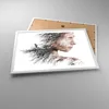 Gerahmtes Poster - Weißer Rahmen - Frau doppelt Belichtung Produktbild-Vorschau 3