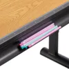 A close-up view of a desk with pencils in a tray. Produktbild-Vorschau