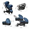 BabyGo Zwillingskinderwagen Twinner, blau Produktbild-Vorschau 8