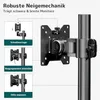 Držák monitoru pro 2 monitory, umístěné nad sebou, výškově Náhled obrázku produktu 8