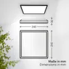 B.K.Licht Pannello LED piatto 24x24cm quadrato 16W 1900lm Anteprima dell’immagine prodotto 6