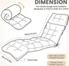 (gris clair) Coussin pour chaise longue 180x50x10cm, Voir les images du produit 8