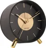 A close-up side view of a black Karlsson alarm clock with gold accents. Anteprima dell’immagine prodotto