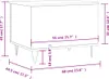 vidaXL Couchtisch Weiß 60x44,5x45 cm Holzwerkstoff Produktbild-Vorschau 8