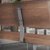ML-Design 2 držiaky operadla, sivé, oceľové bežce lavíc, Náhľad obrázku produktu 8