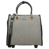 Damen Laptop Aktentrolley Tasche Groß Schwarz-Weiß Bowatex Produktbild-Vorschau 3