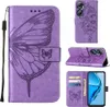 Infinix Hot 20 4G Hülle, Schmetterling Prägung Flip Leder Produktbild-Vorschau 1