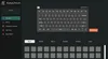 A screenshot of the Keychron B1 Pro software interface, showing keyboard customization options. Produktbild-Vorschau