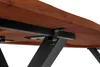 Esstisch Baumkante Akazie nuss 140 (220) x 90 cm X-Gestell Produktbild-Vorschau 5