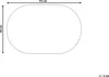 BELIANI Fußmatte Naturfarben Kokosfaser 45 x 75 cm Oval Produktbild-Vorschau 3