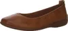 A single brown leather ballerina shoe shown from a side-angle. Anteprima dell’immagine prodotto