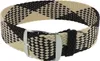 Minott Uhrenarmband in schwarz-beige mit Dornschließe Produktbild-Vorschau 1