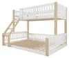 Etagenbett 90x200 und 140x200 cm Kiefernholz Massivbett mit Produktbild-Vorschau 11