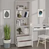 Highboard HAMAR Weiß 60x35x180 cm Massivholz Kiefer Produktbild-Vorschau 2