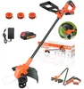 Akku-Rasentrimmer 20V mit 2.0Ah Akkus, Rasenkantenschneider Produktbild-Vorschau 1