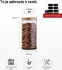 Sada 4ks - Deco Haus Znovupoužitelný skleněný dózy s Náhled obrázku produktu 2