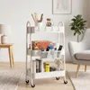 Sekey Rollwagen Küche 30 cm Breit Servierwagen Metall mit Produktbild-Vorschau 2