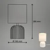 Keramik Tischleuchte Weiß Ø15cm inkl. 2x E14  LED 2,5W Produktbild-Vorschau 6