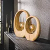 Hoyz-Kollektion – Tischlampe Arch Wood 1L – Massives Produktbild-Vorschau 4