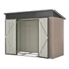 8x4 FT Metall Gerätehaus mit stabilem Metallfundament Produktbild-Vorschau 15